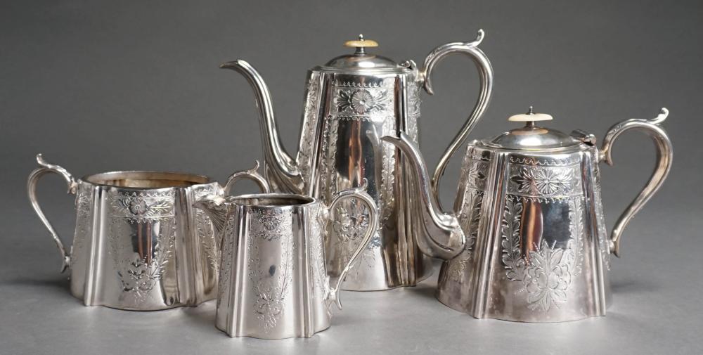 SHEFFIELD SILVERPLATE FOUR PIECE COFFEE/TEA