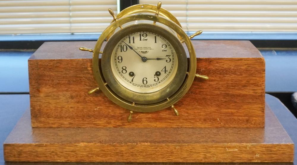 SETH THOMAS EIGHT DAY SHIPS CLOCK,