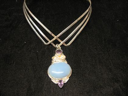 Sterling silver, baroque pearl