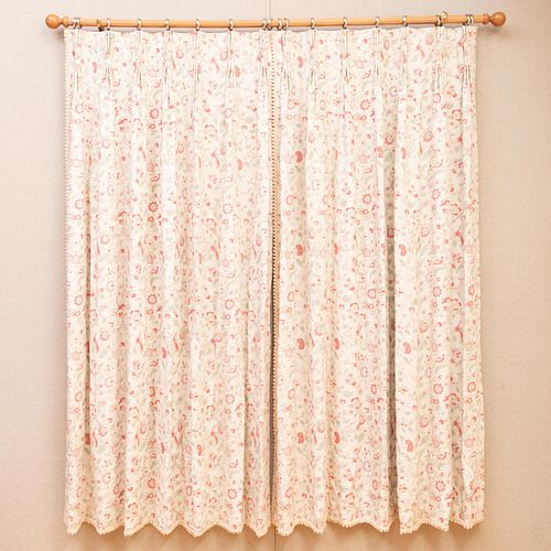 LARGE GROUP OF LINEN CURTAINS WITH 2e3c83