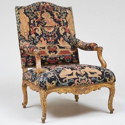 REGENCE GILTWOOD FAUTEUIL A LA