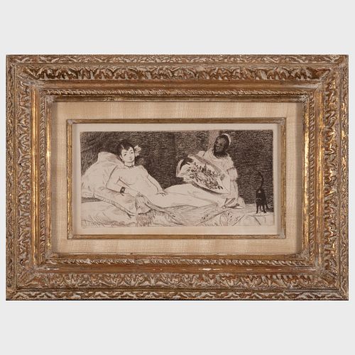 EDOUARD MANET 1832 1883 OLYMPIAEtching 2e3ce4