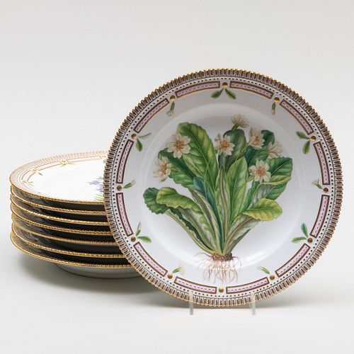 SET OF EIGHT ROYAL COPENHAGEN FLORA