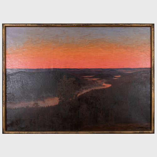 HILDING WERNER 1880 1944 SUNSETOil 2e3d8d