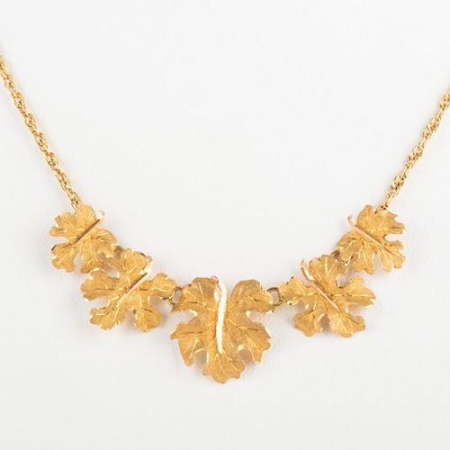 BUCELLATI 18K GOLD FLORAL NECKLACEMarked 2e3dd6