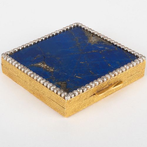 18K GOLD PLATINUM LAPIS LAZULI 2e3ddf