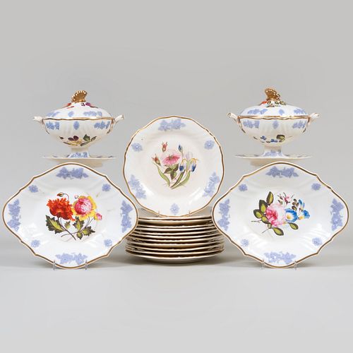 STAFFORDSHIRE PORCELAIN DESSERT 2e3e34