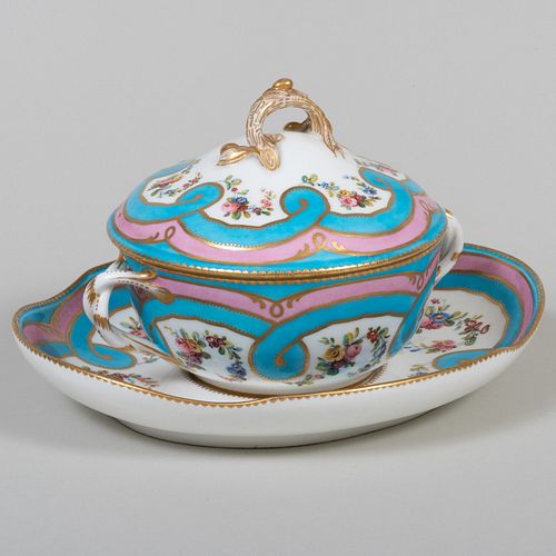 SEVRES PORCELAIN EQUELLE COVER