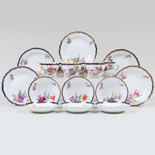 MEISSEN PORCELAIN PART DESSERT 2e3e9e