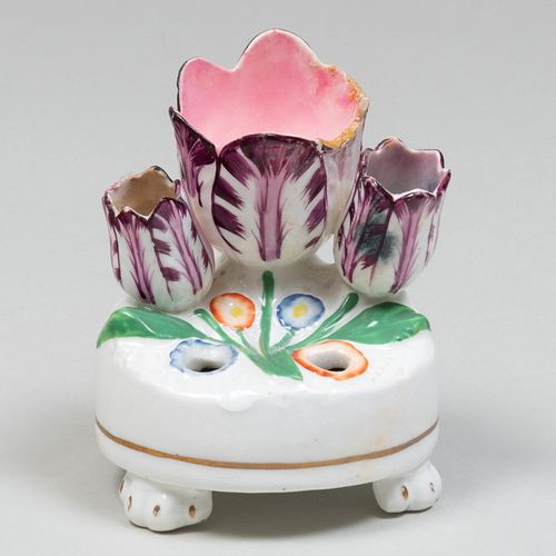 STAFFORDSHIRE TULIP FORM INKWELLUnmarked.

4