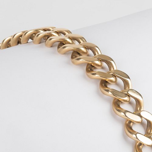 LARGE 14K GOLD OPEN CUBAN LINK