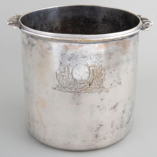 SILVER PLATE ICE BUCKET ENGRAVED