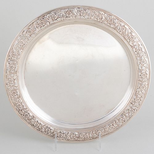 TIFFANY & CO. SILVER CIRCULAR TRAYMarked