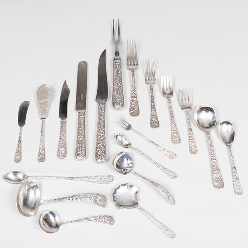 AMERICAN REPOUSSE ASSEMBLED FLATWARE 2e3f1d