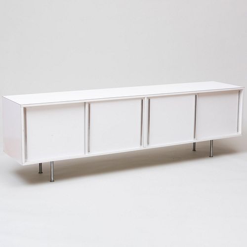 WHITE LAMINATE CREDENZA POSSIBLY 2e3f25