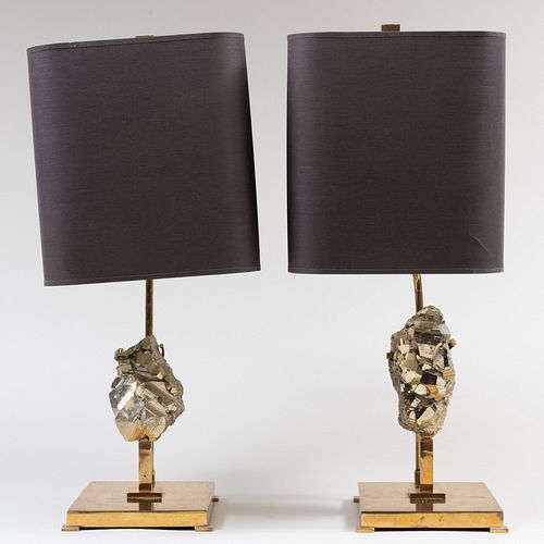 PAIR OF WILLY DARO BRASS LAMPS22 2e3f35