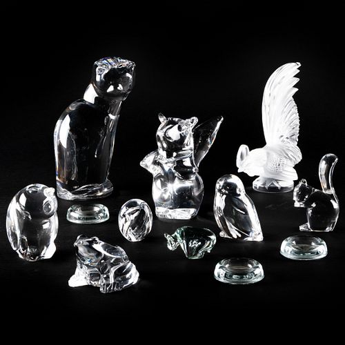 GROUP OF STEUBEN LALIQUE AND BACCARAT 2e4105