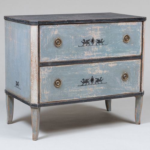 SWEDISH NEOCLASSICAL PAINTED CHEST 2e4113
