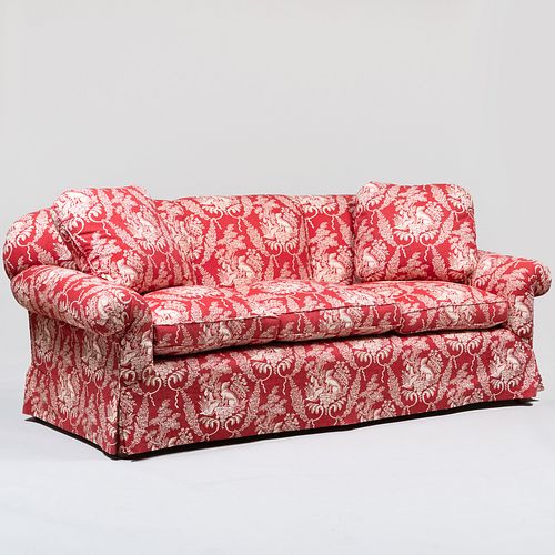 RED AND WHITE TOILE UPHOLSTERED 2e411c