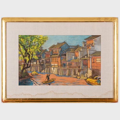 BORIS KRENOV: VILLAGE SCENE; AND