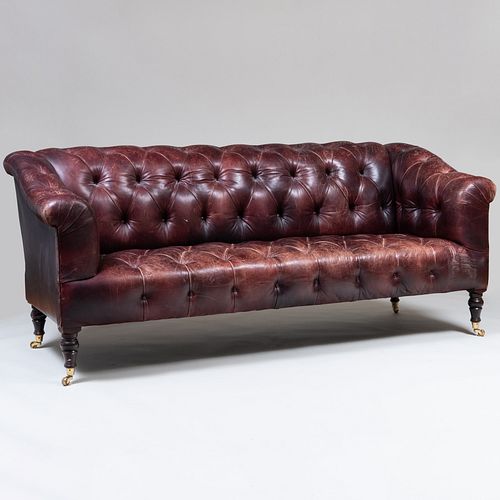 LEATHER CHESTERFIELD SOFA IN THE 2e424a