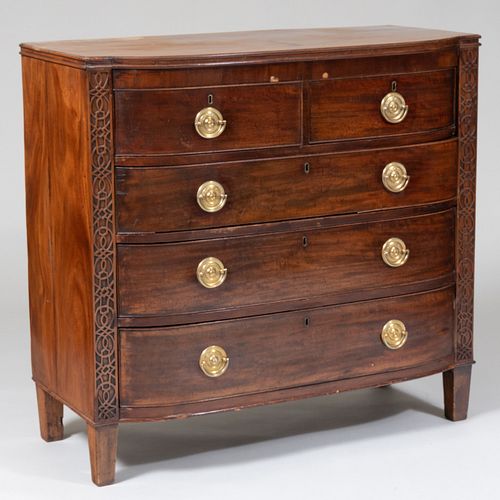 GEORGE III MAHOGANY CHEST OF DRAWERS39 2e4251