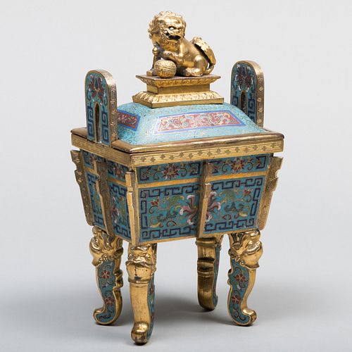 CHINESE CLOISONNE ARCHAISTIC MODEL