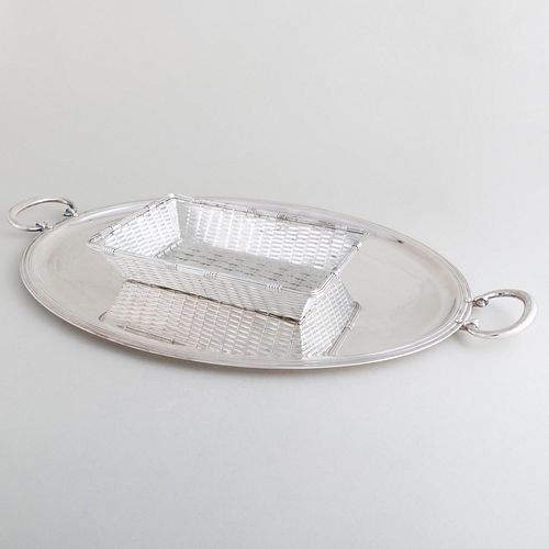 CHRISTOFLE SILVER PLATE TRAY AND 2e4289