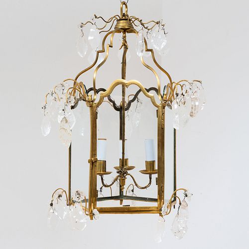 LOUIS XV STYLE GILT-BRONZE, ROCK-CRYSTAL