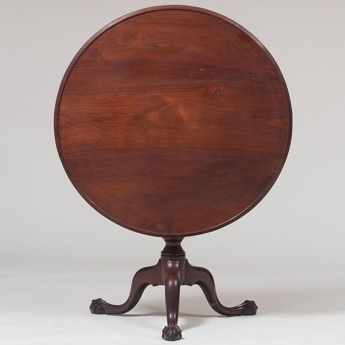 CHIPPENDALE WALNUT TRIPOD TABLE 2e43fe