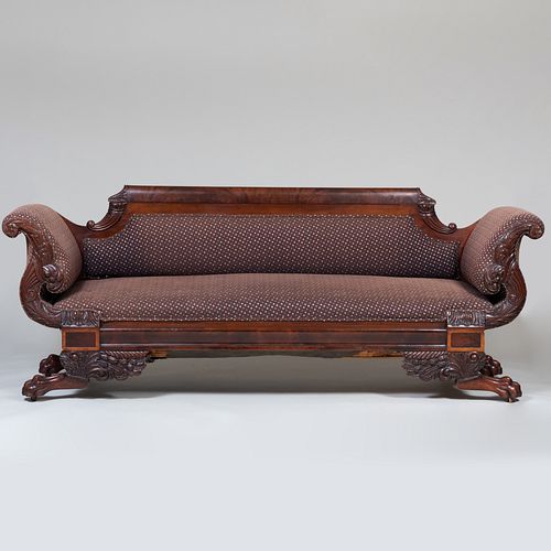 AMERICAN CLASSICAL CARVED MAHOGANY 2e4415