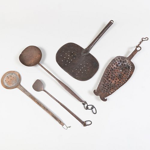 GROUP OF METAL KITCHEN IMPLEMENTSComprising:

Three