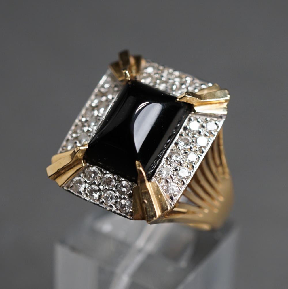 14 KARAT YELLOW GOLD BLACK ONYX 2e44c2