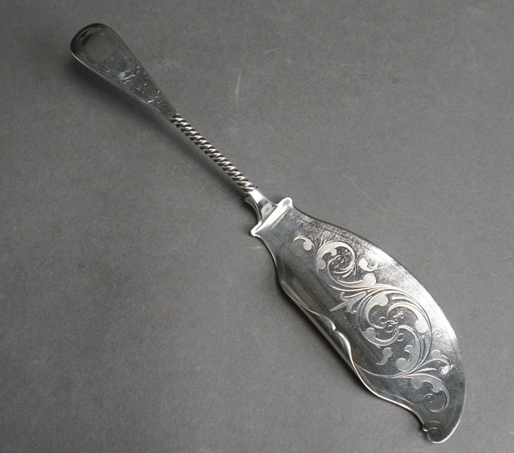 H. M. & S. STERLING SILVER FISH SLICE,