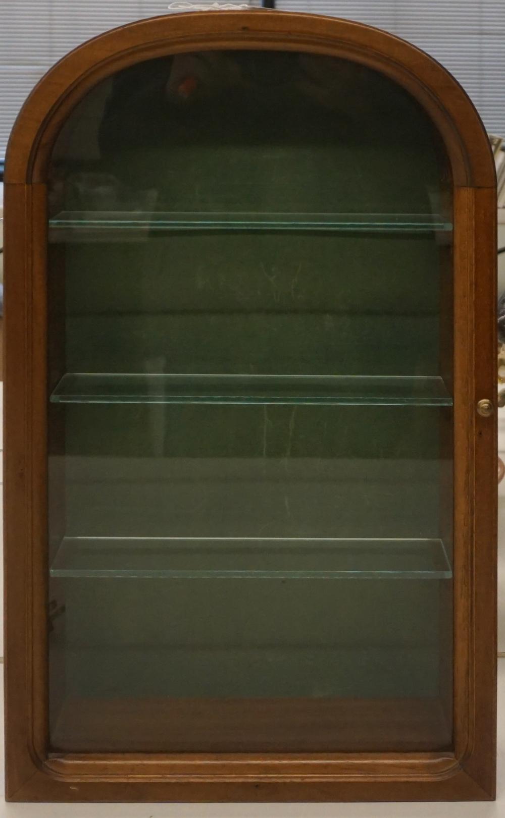 WALNUT AND GLAZED DOOR HANGING 2e4549