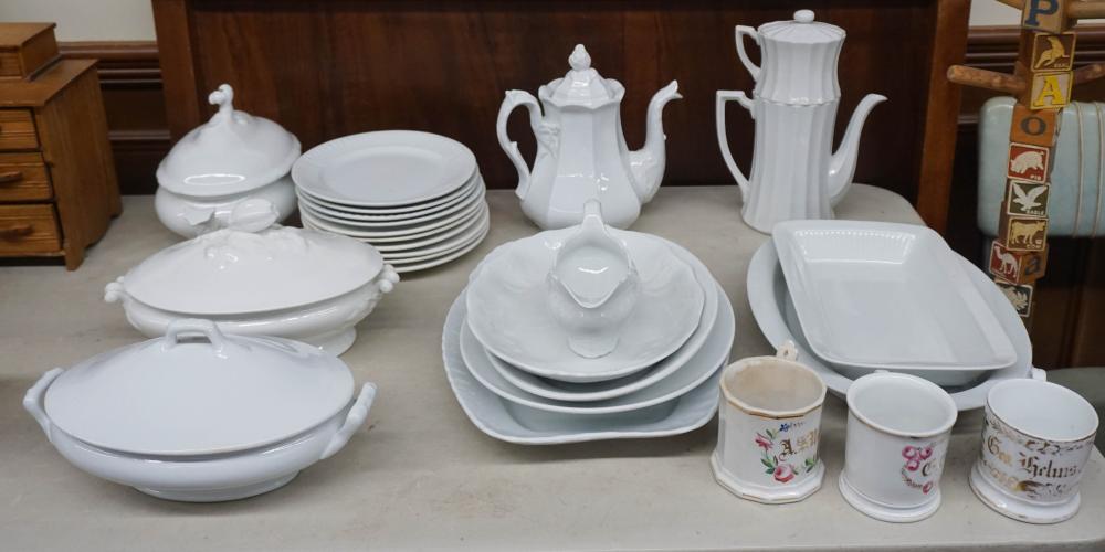 EUROPEAN WHITE IRONSTONE SERVING/TABLE