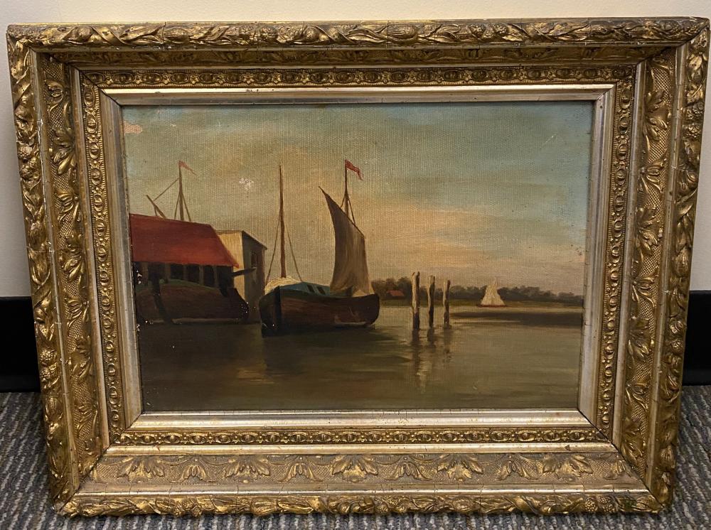 EARLY 20TH CENTURY HARBOR SCENE  2e45fa