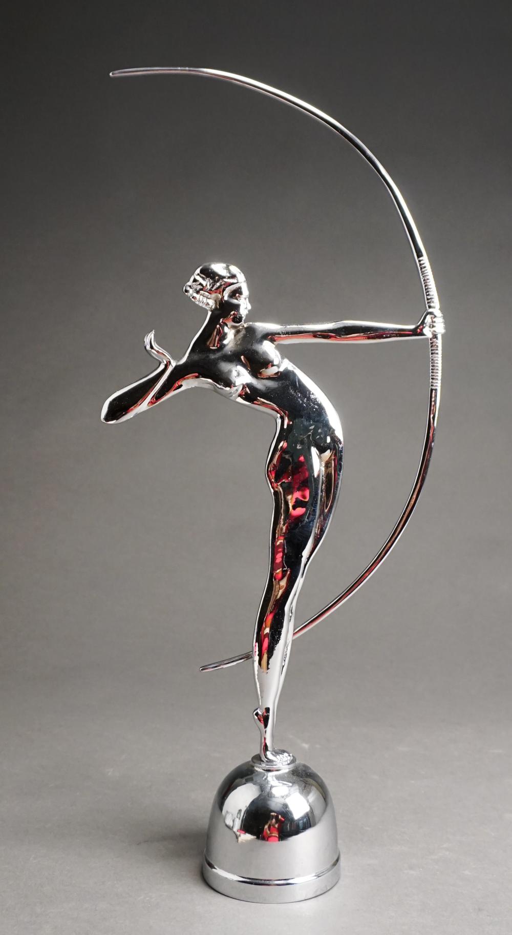 ART DECO STYLE CHROME PLATED FIGURE 2e46a7