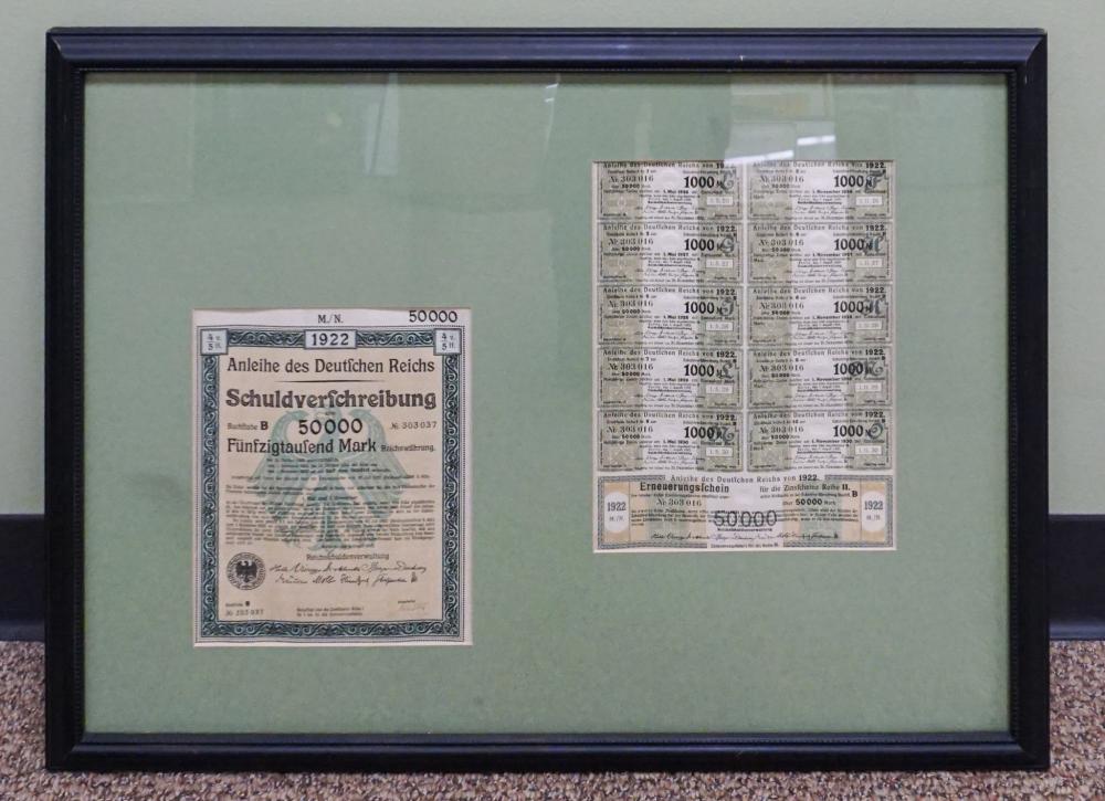 GERMAN BOND CERTIFICATES CIRCA 2e4715