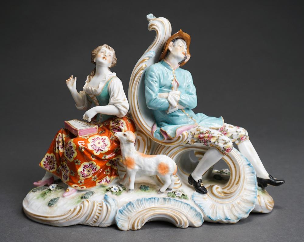 SAMSON-CHELSEA TYPE PORCELAIN ALLEGORICAL