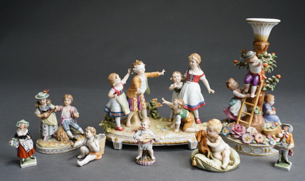 SEVEN CONTINENTAL PORCELAIN MINIATURE 2e4756