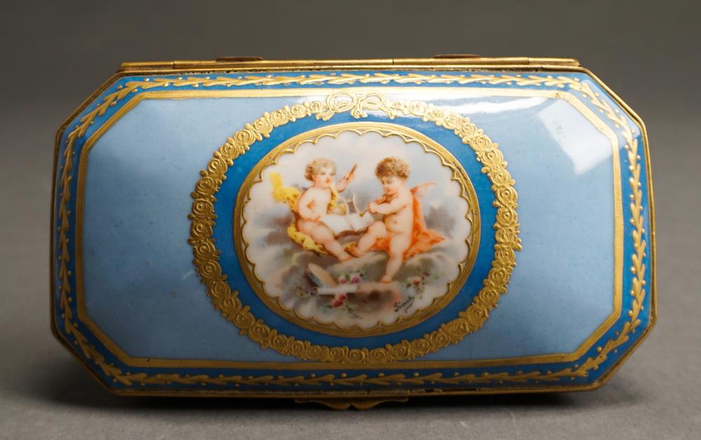 PARIS PORCELAIN TYPE ORMOLU MOUNTED