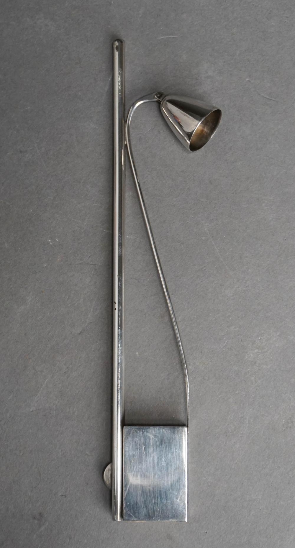 STERLING SILVER CANDLESTICK, SNUFFER