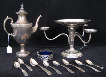 Eight coin silver spoons Together 4a0c9