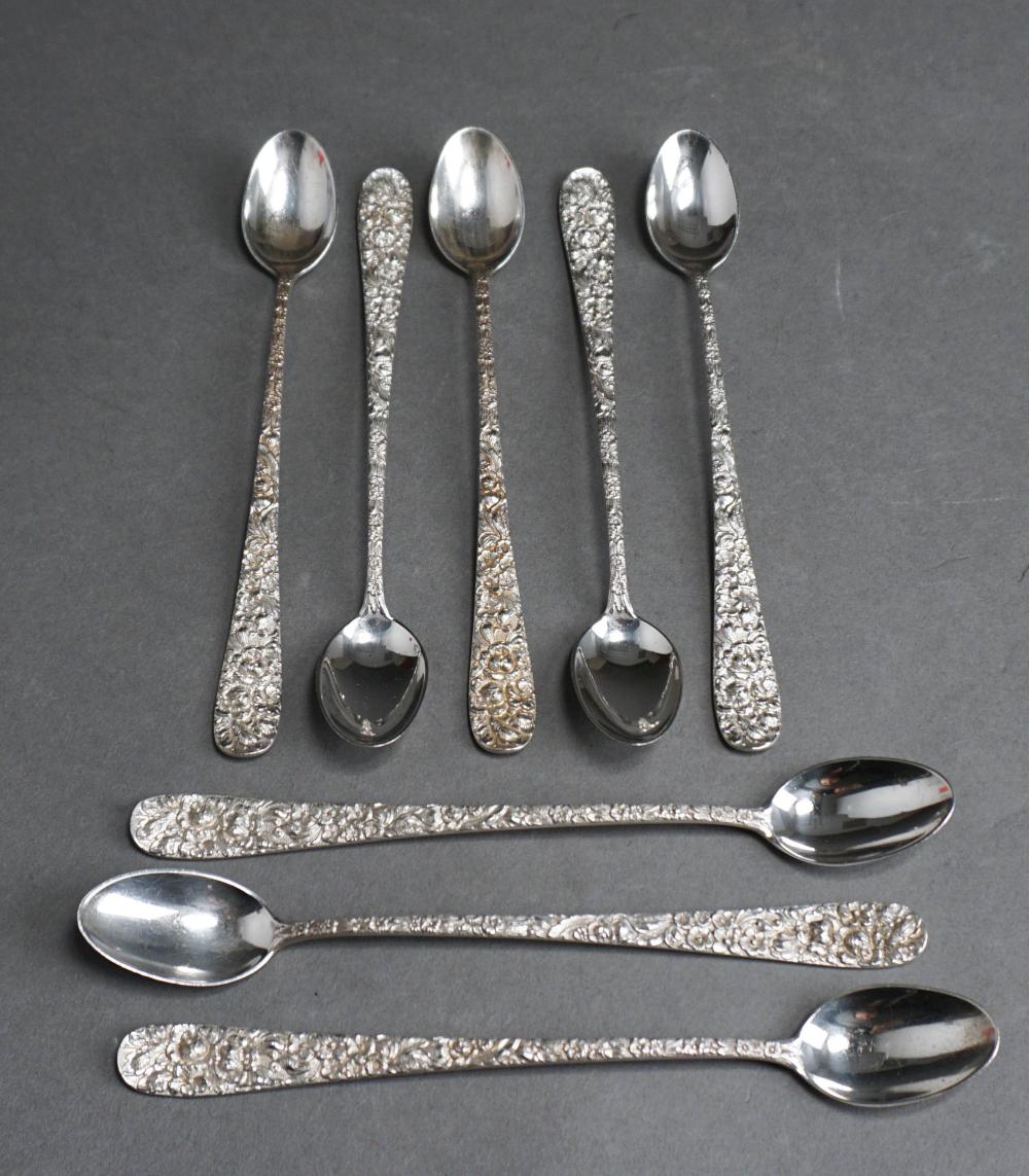 SET OF EIGHT STIEFF REPOUSSE STERLING