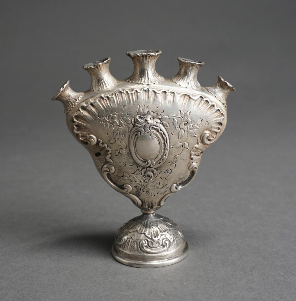 GERMAN 800-SILVER POSY HOLDER VASE