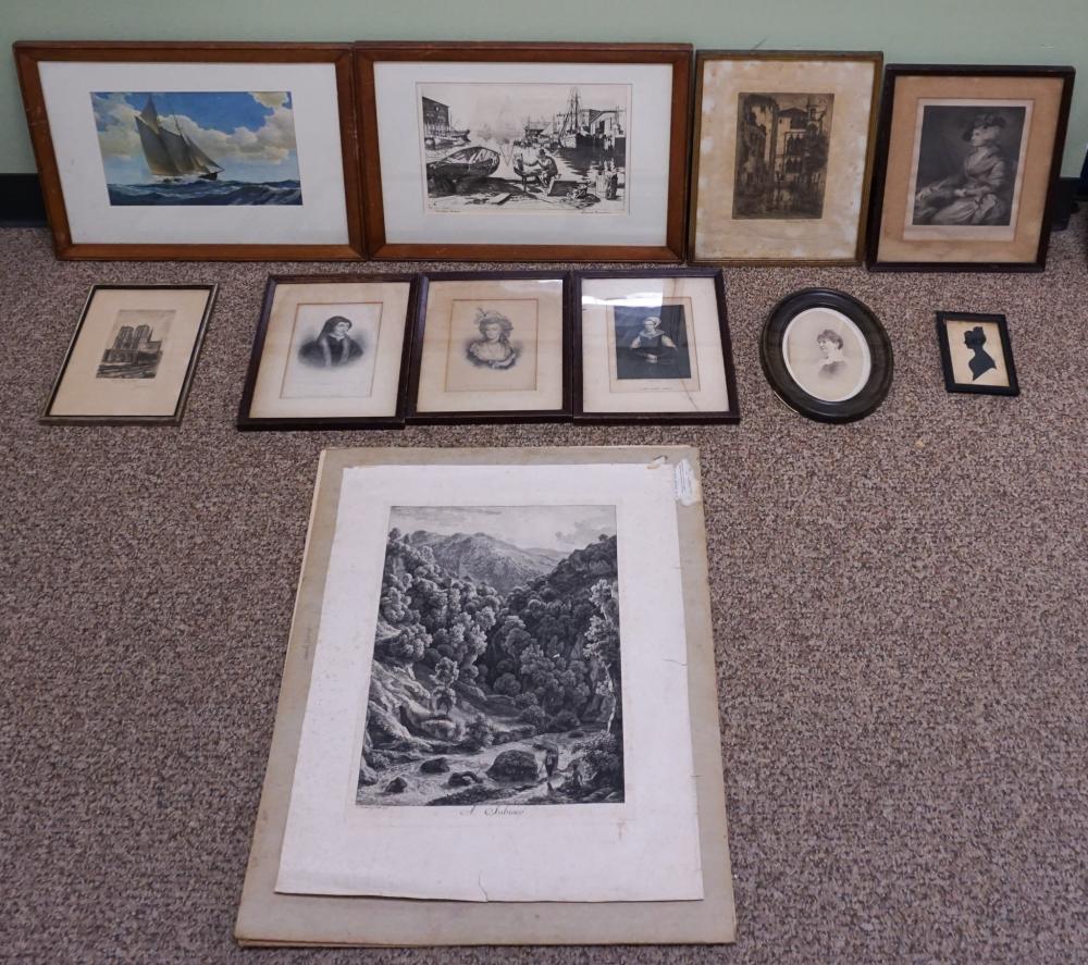 COLLECTION OF ART, INCLUDING ETCHINGS