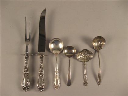 Assorted sterling silver serving