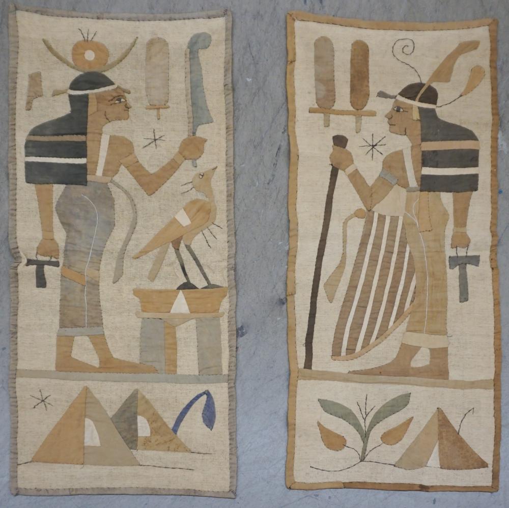 PAIR ANCIENT EGYPTIAN STYLE WEAVINGS  2e48df