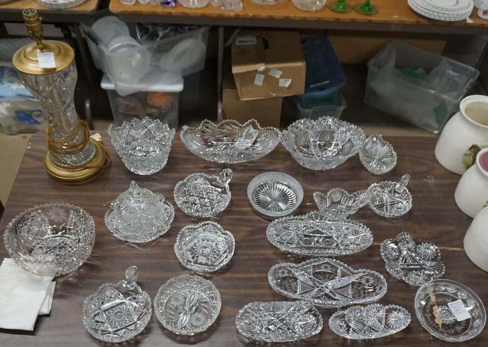 COLLECTION OF BRILLIANT CUT CRYSTAL